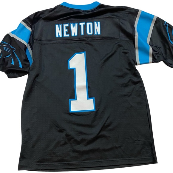 šTEE-rrific NFL PRO LINE CAROLINA PANTHERS CAM NEWTON #1 NWOT FOOTBALL JERSEY M - Picture 3 of 4